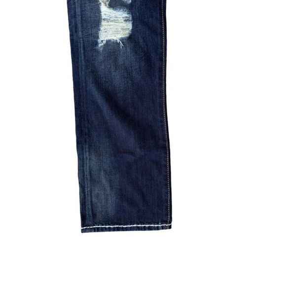 Ed Hardy Boyfriend Y2K Distressed Dagger Jeans Dark Wash Women's 29 - Picture 12 of 15